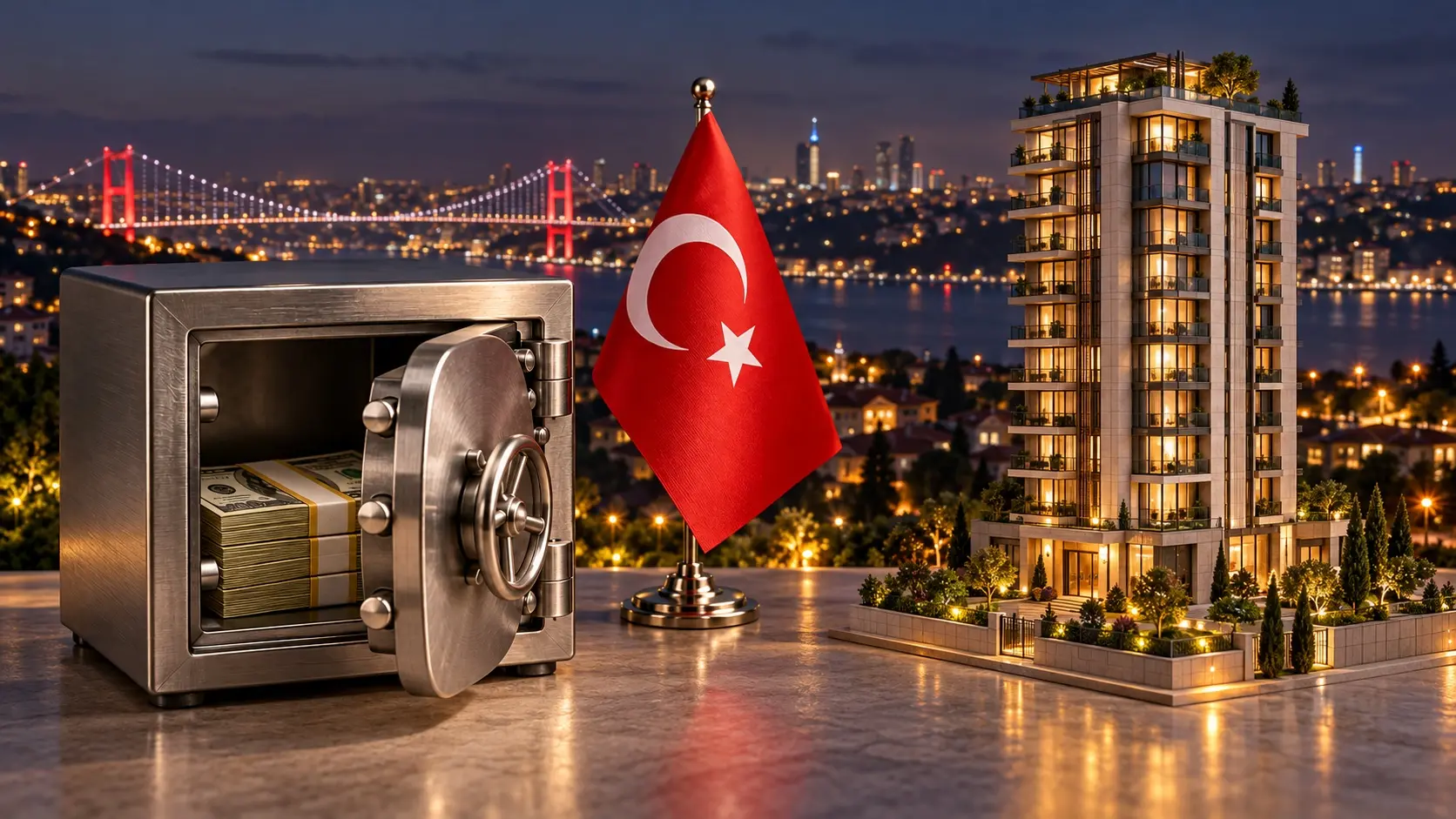 Bank deposit vs property for Turkish citizenship